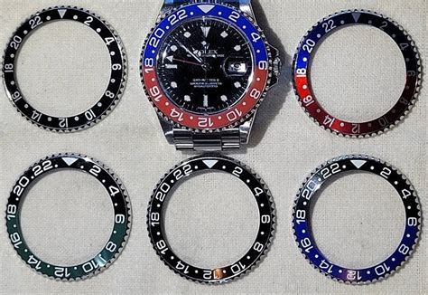 rolex gmt master ii bezel replacement|rolex gmt bezel insert.